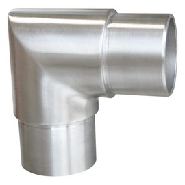 Plug-in Fitting with 90° Angle, for Pipe Diameter 33.7 x 2.0 Stainless Steel V2A Pipe Connector for Pipes Railing Railing Stairs Balcony Railing Patio Railing Balcony Patio