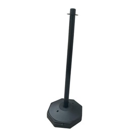 Perfeclan 85cm Traffic Cone Barrier Warning Pile Garage Caution Sign Crowd Control Parking Barrier Street Pole for Construction Roads, Black