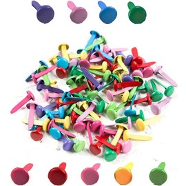 Cotter Pin Mini Blood Pin Mini Cotter Pin Metal Paper Fastener Split Stud Thumb Tacks Color Double Angle Nail DIY Accessories Multi-functional Pin Handmade Round Nail Random Mixing Easy to Use Simple and Durable Decorative / Graphic Decoration / Document