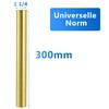OPERMAXER Brass immersion pipe, 300 mm for siphon, extension pipe,