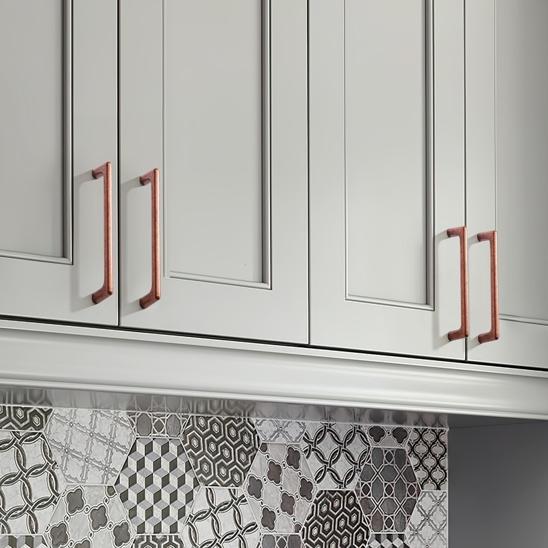 khtumeware 10 Pack 5"(128mm) Vintage Drawer Pulls Antique Copper Cabinet