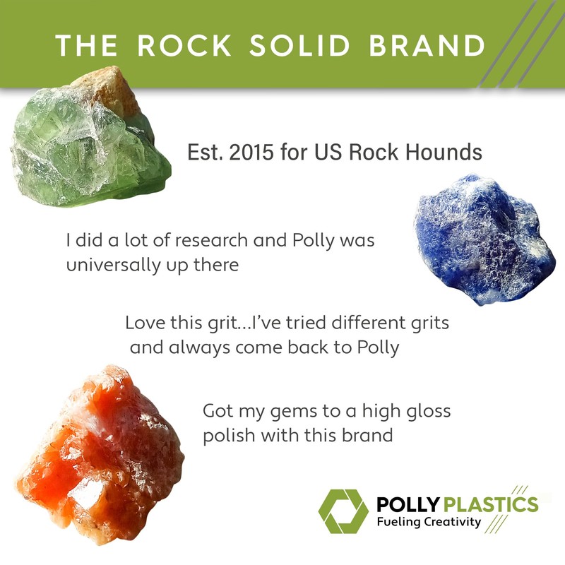 Polly Plastics Rock Tumbler Grit Refill, Final Polish 1200 Fine