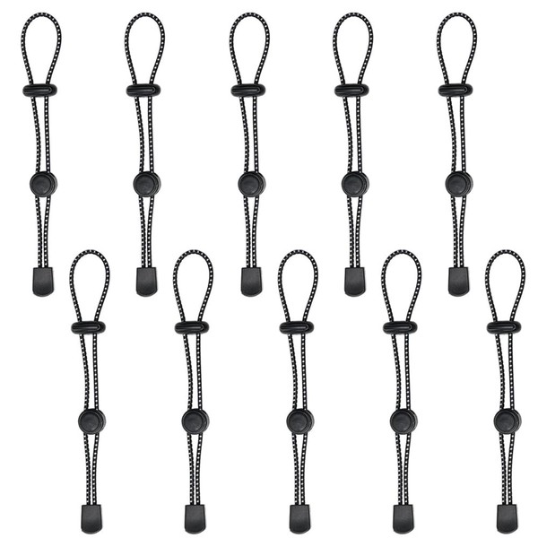 10 Pcs Backpack Hiking Stick Holder Straps, Adjustable Elastic Rope