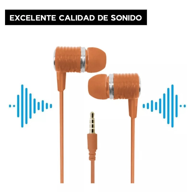 Maíz Audifonos Alambricos Celular Manos Libres Microfono In Ear