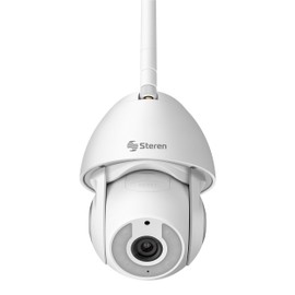 STEREN CCTV-235 Cámara de Seguridad Wi-Fi Full HD 1080p robotizada con seguidor de Movimiento, Blanco