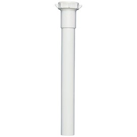 Plumb Pak PP42-8W Extension Tube, 1-1/4 in Dia X 8 in L, Slip Joint, Plastic, 1-1/4" x 8", White
