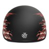 VCAN Cruiser Half Face Motorcycle Helmet with Drop-Down Sun Visor,
