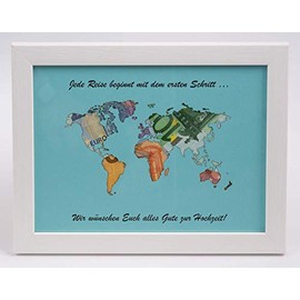 Geldgeschenk im Bilderrahmen