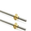 2PCS T8 Lead Screw with Copper Nut (Acme Screw, 2mm