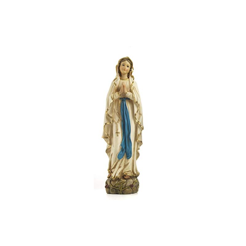 Religious Articles of Paben Maria Madonna Lourdes Resin Statue 20cm