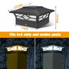 Solar Post Cap Lights Outdoor 8pack, Waterproof Solar Powered Deck