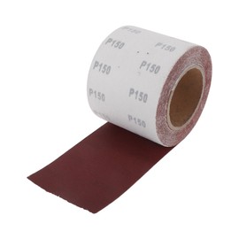 Hihaha P150 Long Board Sanding Paper 393.70"x3.94" Red Sanding Roll Back Velvet 1 Pc