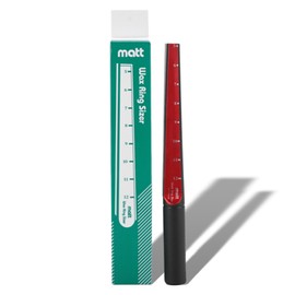 Wax Ring Sizer Stick, Jewelry Making Tool, Finger Size Mandrel with Steel Blade for Jewelry Makers and Repair Workers