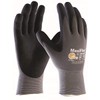 2 Pair MaxiFlex Ultimate nitrile foam palm coated work gloves,