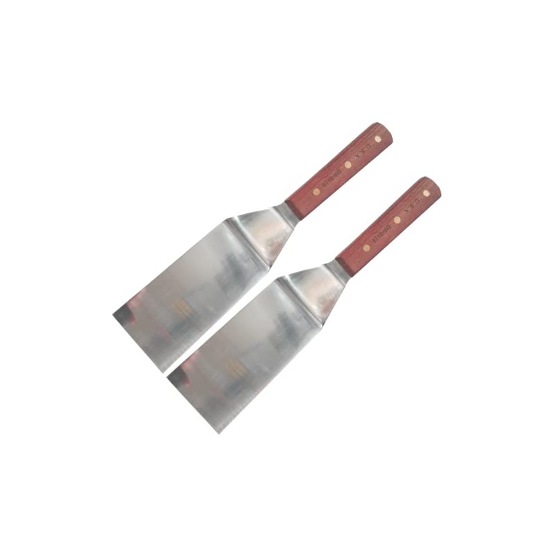 Sunrise Kitchen Supply Stainless Steel Turner Spatula (6"x3" Pack of