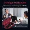 Auriculares de traducción de lenguaje AI, conversión de lenguaje en