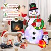 LOMOHOO 6.4FT Christmas Inflatable Snowman Penguin Waterproof Blow Up Snowman