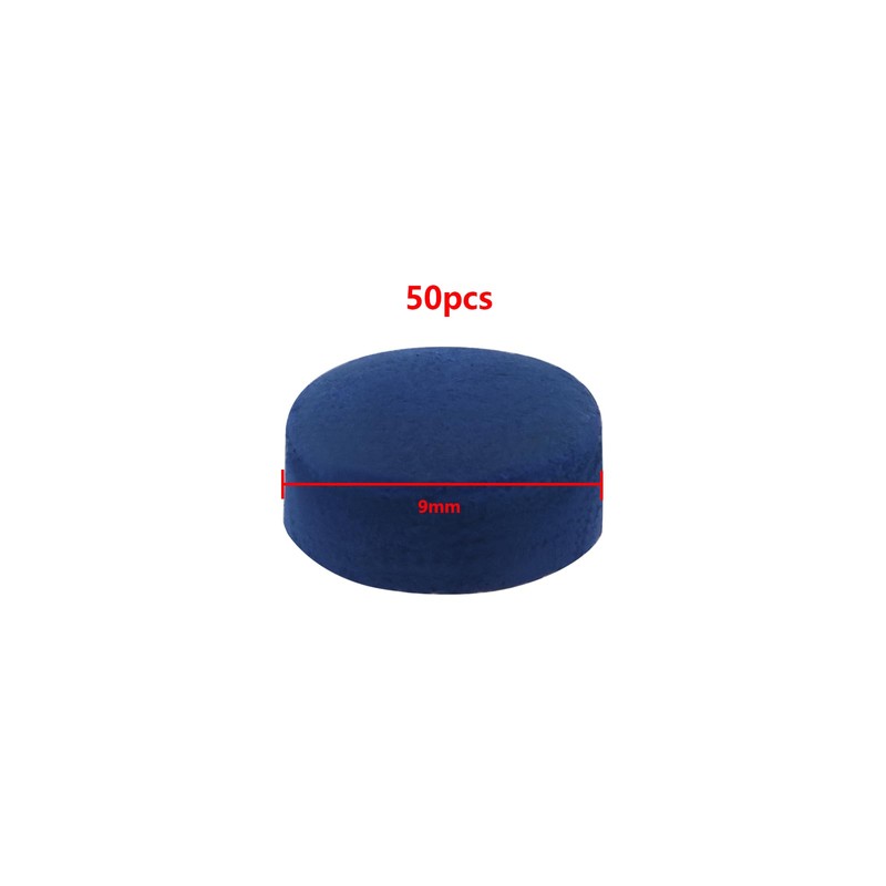 LT Easiyl 50 Pieces 9mm Blue Cue Tips for Pool