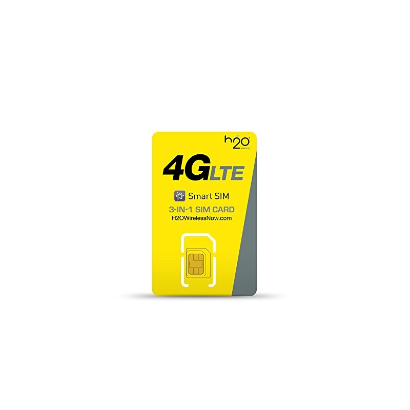 h2o Smart SIM Starter Kit 3-in-1 GSM SIM Card