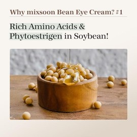 MIXSOON Bean Eye Cream - Crema Contorno de Ojos para Mujer con Extracto de Frijol Fermentado 20 ml
