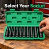 10Pcs Deep Groove Socket Set – Multi-Size Pneumatic Ratchet Sockets
