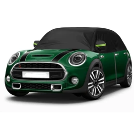 Car Cover Waterproof Replacement for 2000-2024 Mini Cooper 3 Doors, Sunproof Half Car Cover, Half Garage UV Resistant Half Car Cover Dustproof Snowproof Outdoor Indoor