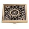 Copper Floor Drain Squared Retro Large Flow Odor Proof Shower