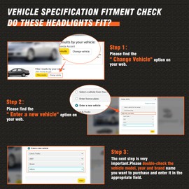 AXLAHA for 1994-1998 Chevy Silverado Headlights Assembly for 1994-1998 Chevy Silverado/Tahoe/Suburban/C10 Chrome Housing Clear Reflector Replacement Driver and Passenger Side