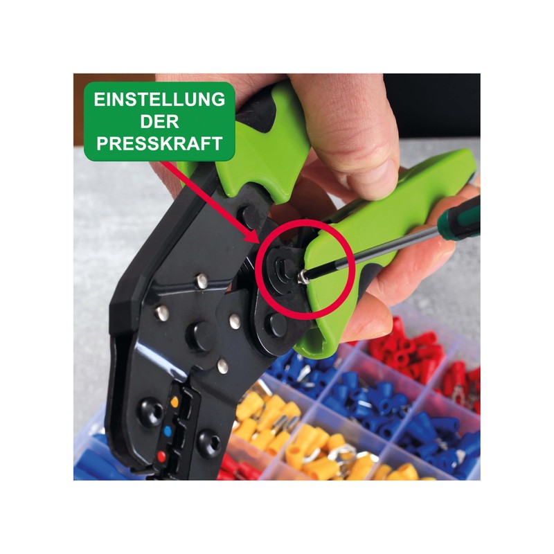 QUADRIOS Multi-Function Crimping Tool for Insulated Terminals with Crimp Connector