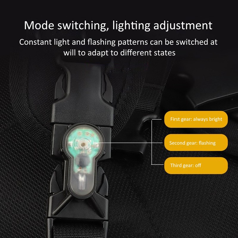Outdoor Mini Survival Safety Light IPX8 Waterproof Signal Lamp with