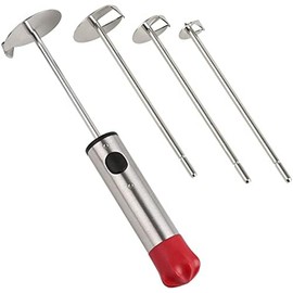 Vegetable Drill Stainless Steel Vegetable Fruit Corer Spiralizer with Anti-Slip Handle Kitchen Gadget