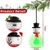 Brightever 2-Pack Snowman Christmas Night Lights, USB Rechargeable A19 LED