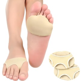 BONU Foot Cushion, 1 Foot Cushion, For Walking, Foot Size 9.1 - 10.6 inches (23 - 27 cm), Beige Sole Protection Supporter, 1 Pair Set
