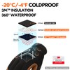 Vgo...… Winter Work Gloves Waterproof in Goat Leather, Cold Weather