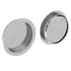SLID'UP Sliding Door Handle Set Round Brushed Nickel for Passage