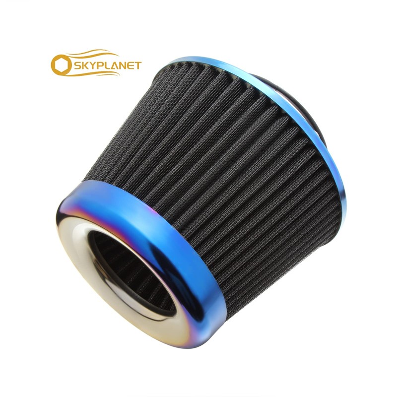 Skyplanet 76mm 3" Universal Intake Air Filter High Mesh Cone(Black)