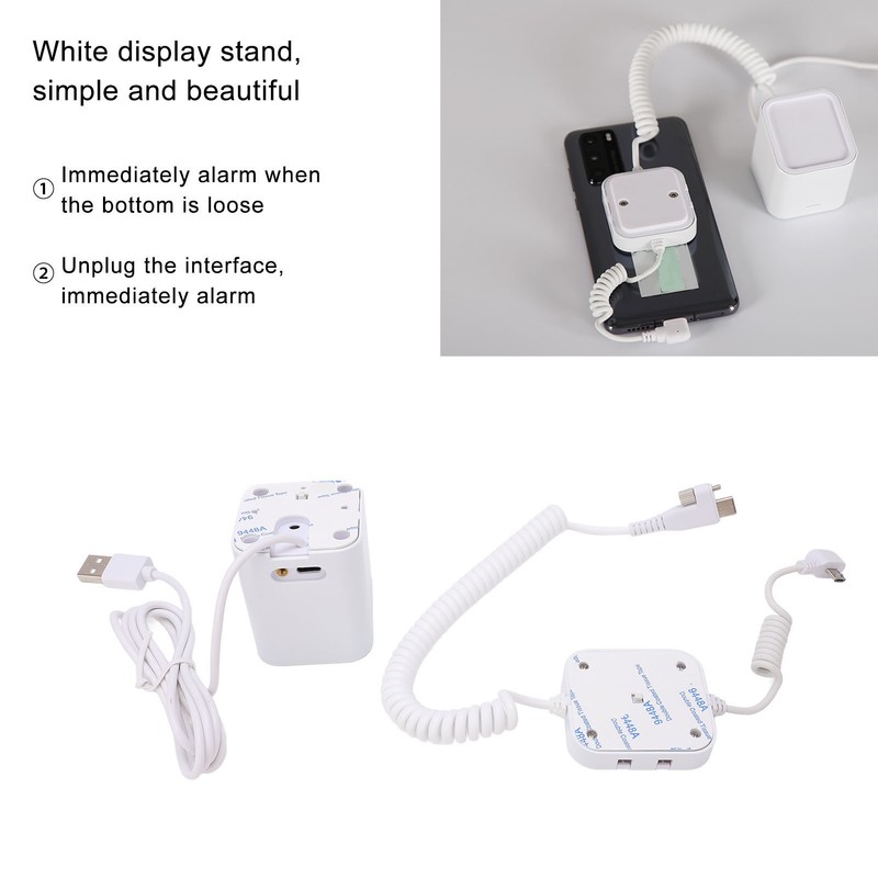 Anti Theft Display Stand 95‑120dB Security Alarm Fast Charging Claw