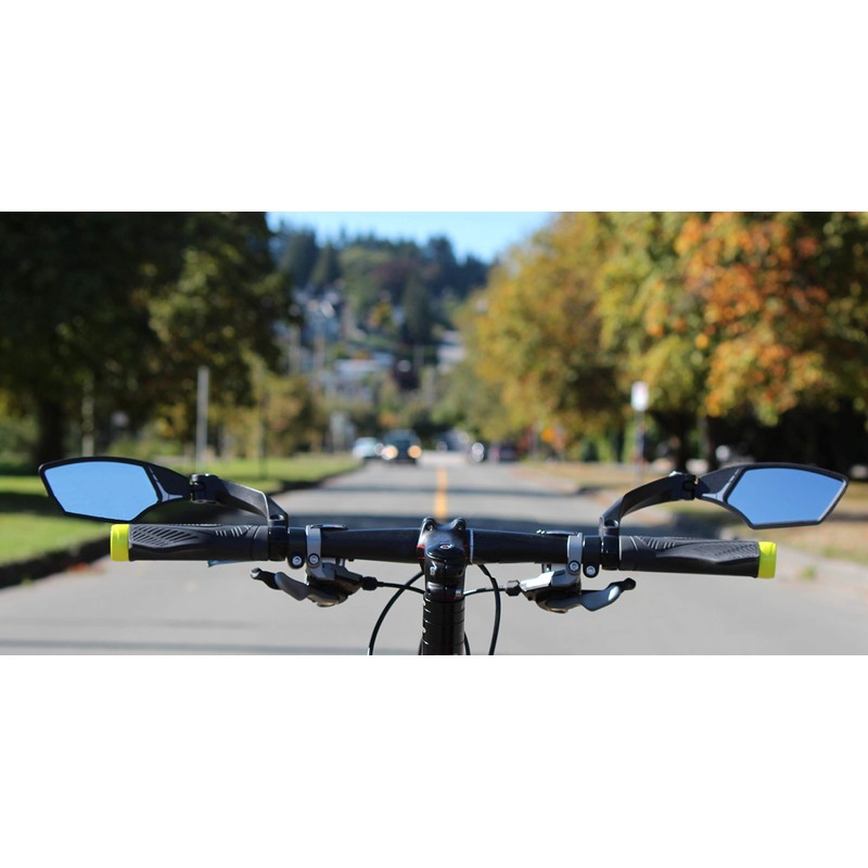 Hafny NEW Handlebar Bike Mirror, HD,Blast-resistant, E-bike Mirror, Glass Lens,