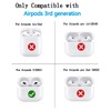 Jiarusig Compatible with Airpods 3rd Generation Case with Cleaning Kit,