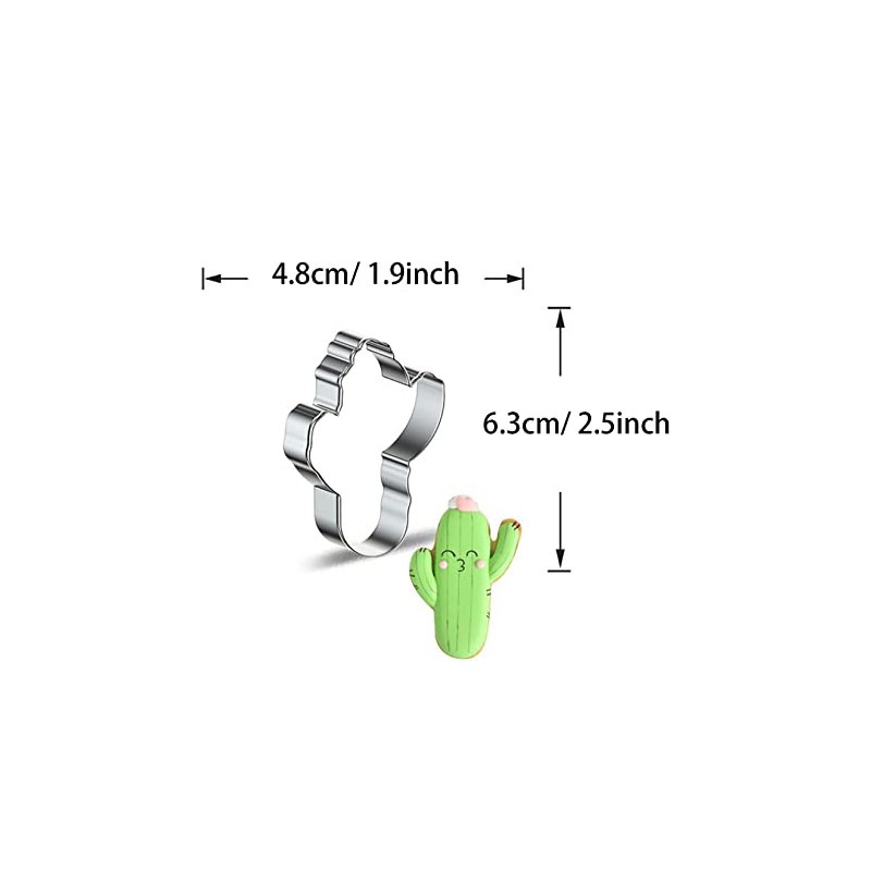 WJSYSHOP Cartoon Cactus Shaped Cookie Cutter