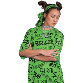 Disguise Billie Eilish Headband and Jewelry Adult Accessory Kit