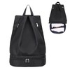 Drawstring Backpack Waterproof with Mesh PocketsString Bag Sackpack Nylon Gym