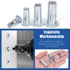 Glarks 34pcs M4 M5 M6 M8 Multi-Grip Rivet Nuts Set