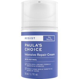 Paula's Choice RESIST - Hidratante facial de reparación intensiva con retinol, ácido hialurónico y jojoba, crema facial antienvejecimiento para piel seca y agrietada, sin fragancia, 1.7 onzas líquidas.
