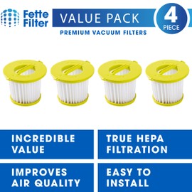 Fette Filter - Hand Vacuum Filter Compatible with RYOBI PCL705, PCL704 and PCL700 Hand Vacuums Compare to Part # A32F05N & A32HF00 - Pack of 4