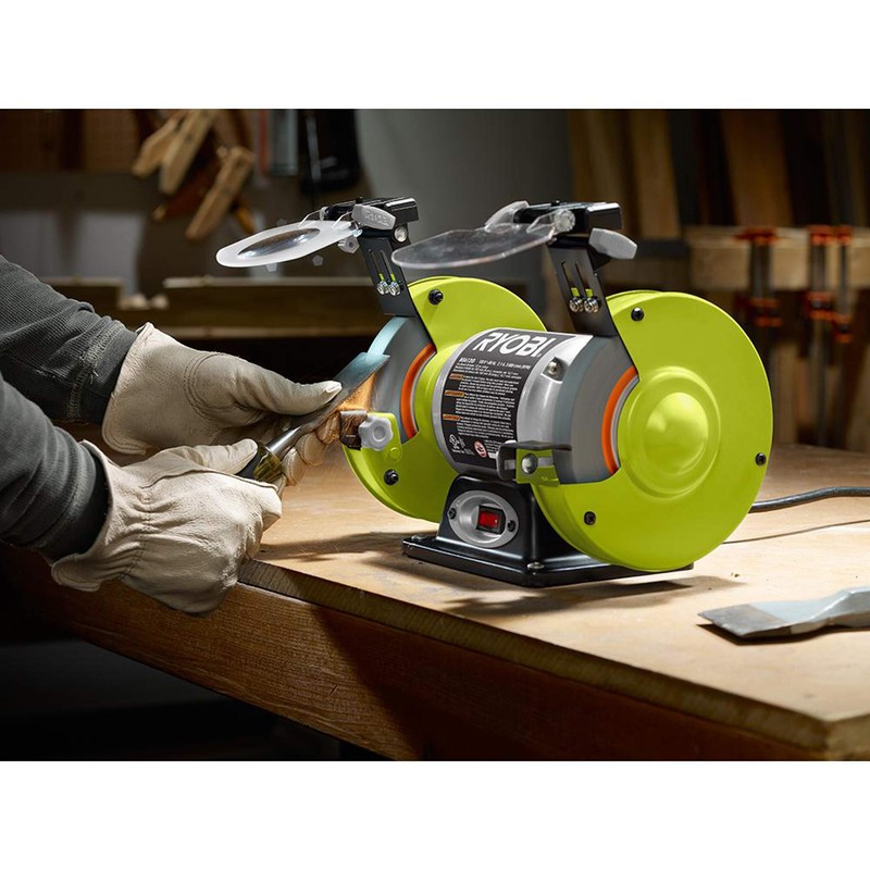 RYOBI GIDDS2-3554576 6" 2.1 Amp Grinder With Led Lights