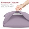 Superity Linen Pillow Cases Standard Size - Envelope Enclosure -