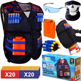 JoyX Tactical Vest Kit, Bullets, Darts Compatible with Nerf Guns N-Elite Series