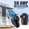 Kanayu 50 Amp RV Male and Female Plug Set 14-50P