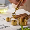 8Pcs Measure Cup and Spoon Set with Acacia Wooden Handle,